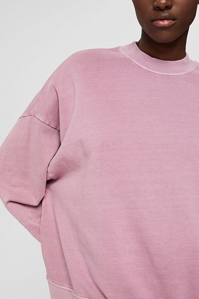 Sweatshirt aus 100% Organic Cotton, MAUVE, detail image number 2