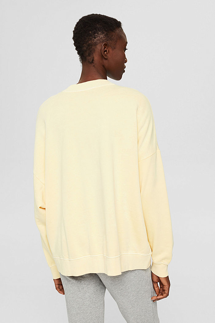 Sweatshirt aus 100% Organic Cotton, PASTEL YELLOW, detail image number 3