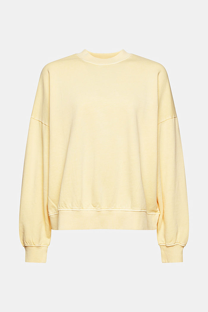 Sweatshirt made of 100% organic cotton, PASTEL YELLOW, detail image number 8