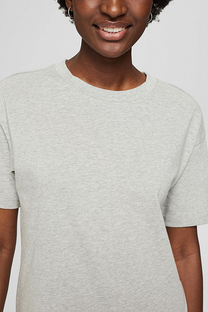 T-shirt oversize, 100 % coton, LIGHT GREY, detail image number 2