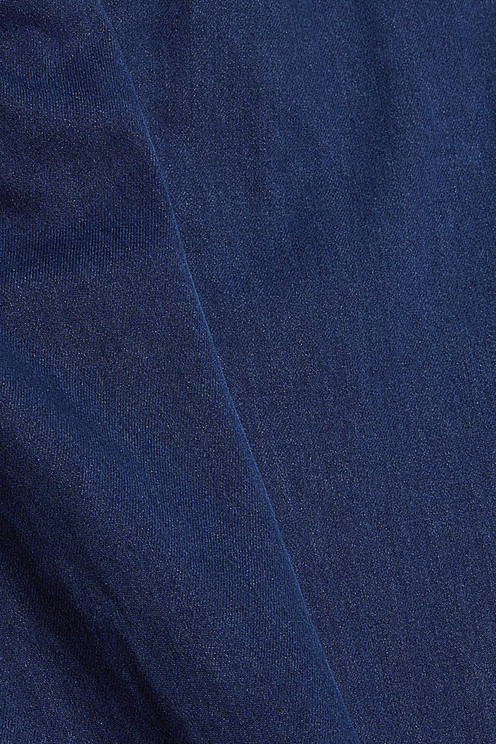 Jean 100% coton biologique, BLUE DARK WASHED, detail image number 4