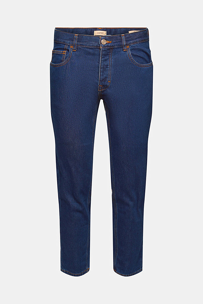 Jeans van 100% biologisch katoen, BLUE DARK WASHED, detail image number 5