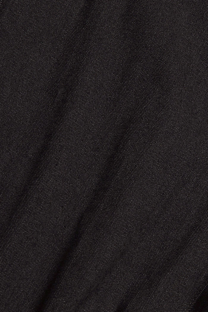 Kuminauhavyötärölliset housut, luomupuuvillaa, ANTHRACITE, detail image number 4