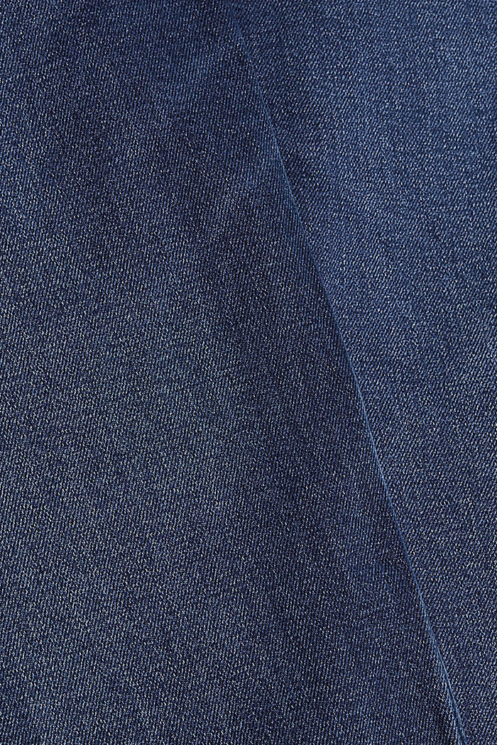 Jean en coton mélangé à teneur en stretch confortable, BLUE MEDIUM WASHED, detail image number 4