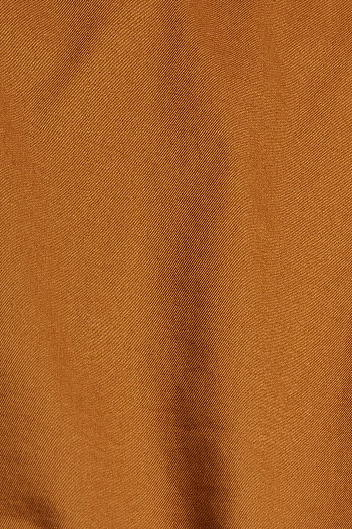 Nappikauluspaita 100 % luomupuuvillaa, CAMEL, detail image number 4
