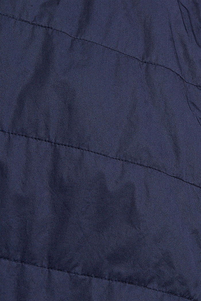 Gewatteerd overshirt van katoen, DARK BLUE, detail image number 4