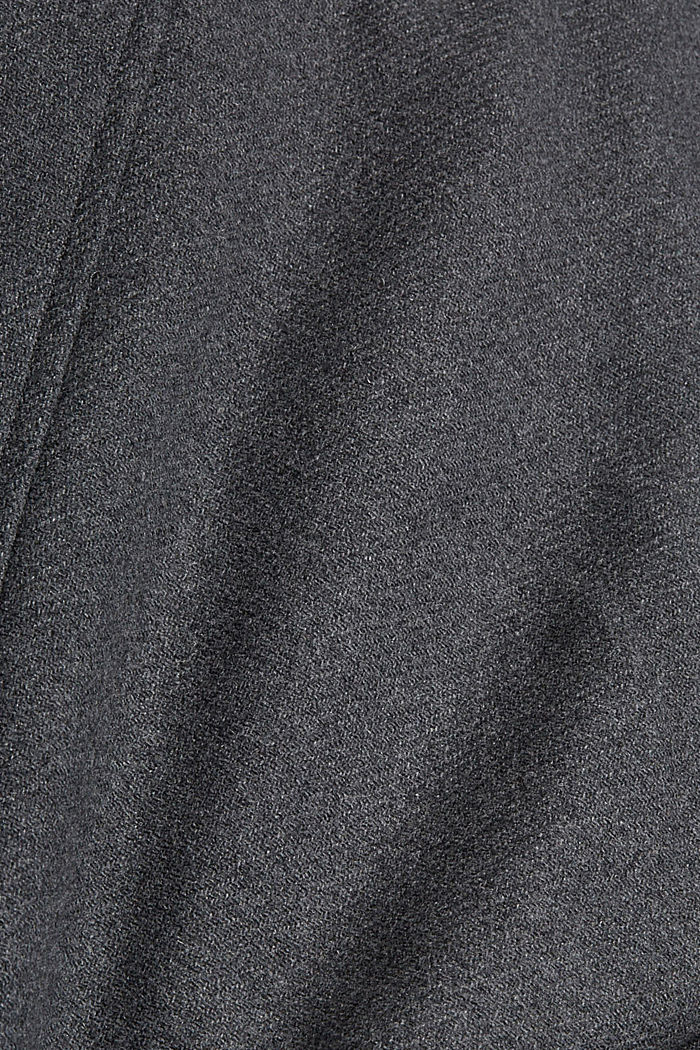 Gerecycled: jas van een wolmix, GREY, detail image number 5