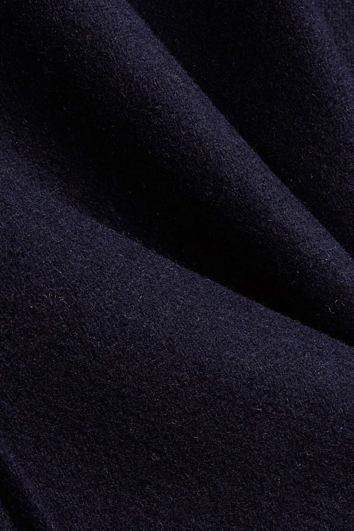 En matière recyclée : le duffle-coat en laine mélangée, NAVY, detail image number 5