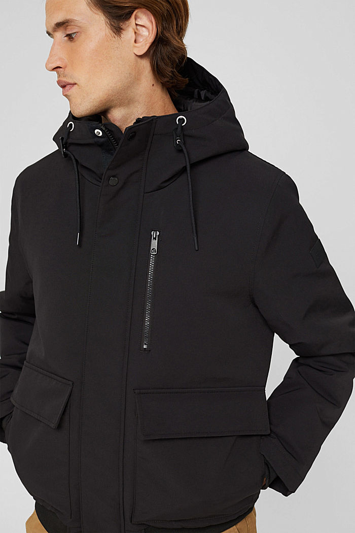 Reciclado: chaqueta con Thinsulate™ de 3M™, BLACK, overview