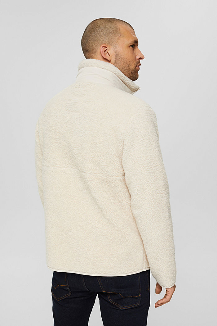 Reciclada: chaqueta de borreguillo, OFF WHITE, detail image number 3