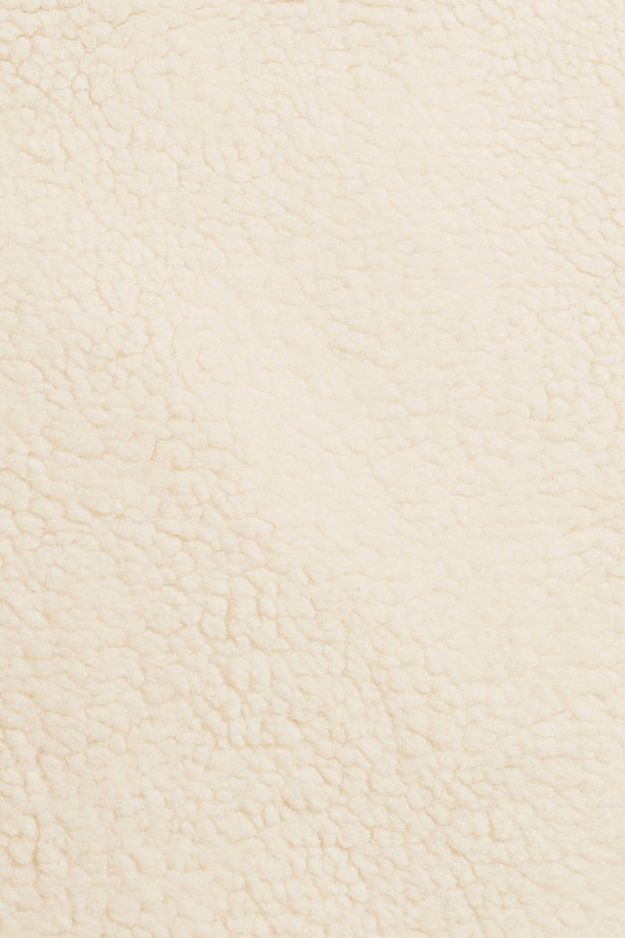 Reciclada: chaqueta de borreguillo, OFF WHITE, detail image number 5