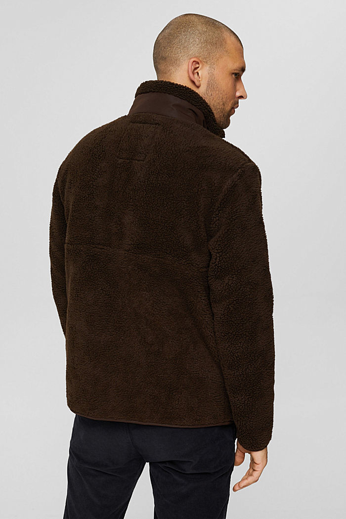 Reciclada: chaqueta de borreguillo, BROWN, detail image number 3