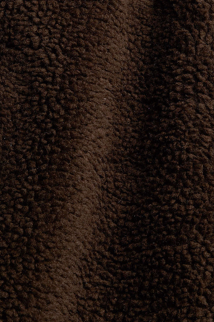 Reciclada: chaqueta de borreguillo, BROWN, detail image number 4