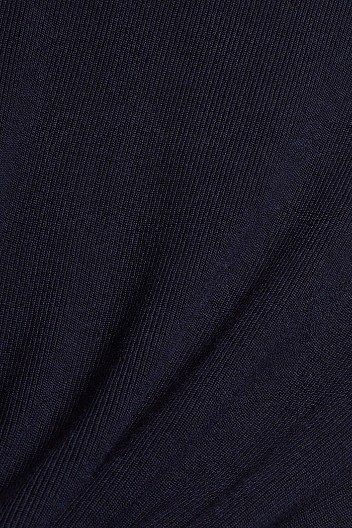 Troyer mit Ärmelstreifen aus Baumwolle, NAVY, detail image number 4