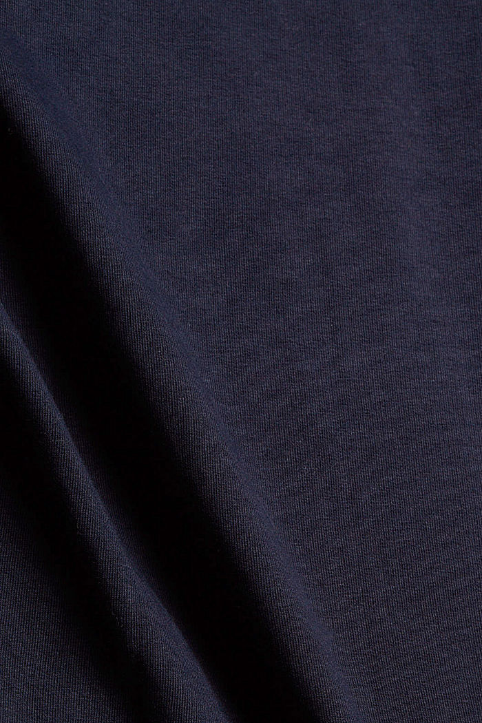Sweat à capuche et logo, en coton biologique mélangé, NAVY, detail image number 4