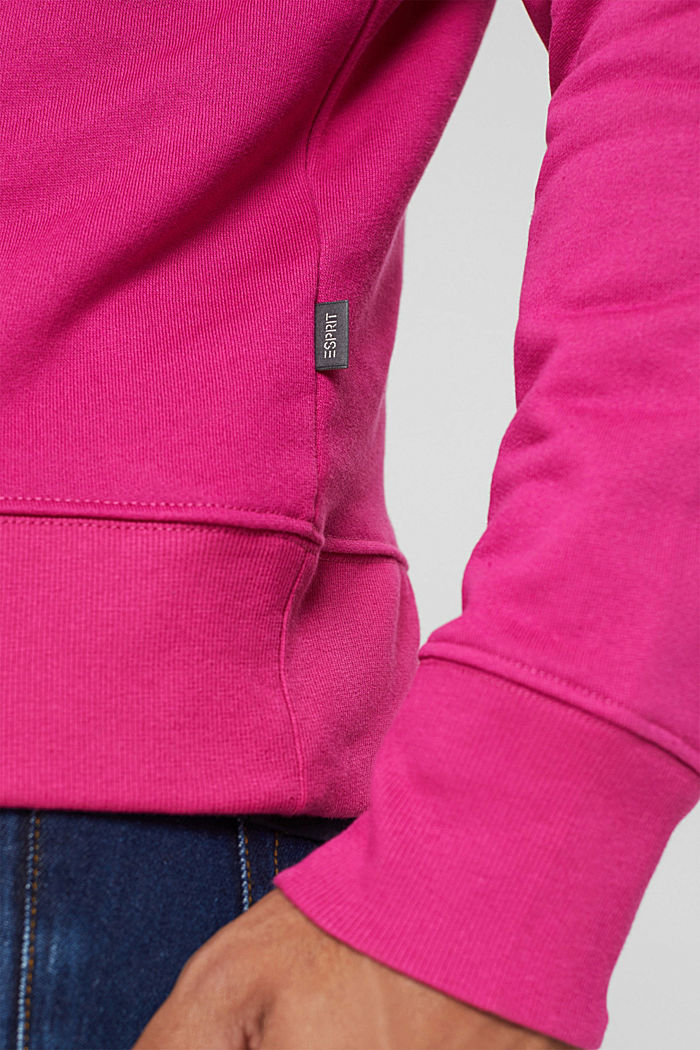 Sweatshirt van katoen, PINK FUCHSIA, detail image number 2