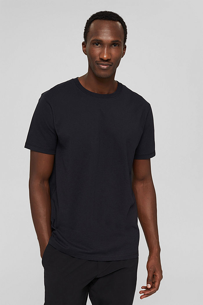 Kierrätettyä: jersey-t-paita, jossa THERMOLITE®-materiaalia, BLACK, detail image number 0