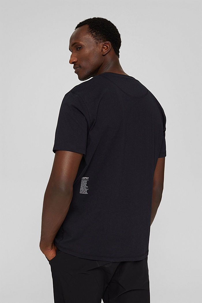 Kierrätettyä: jersey-t-paita, jossa THERMOLITE®-materiaalia, BLACK, detail image number 2