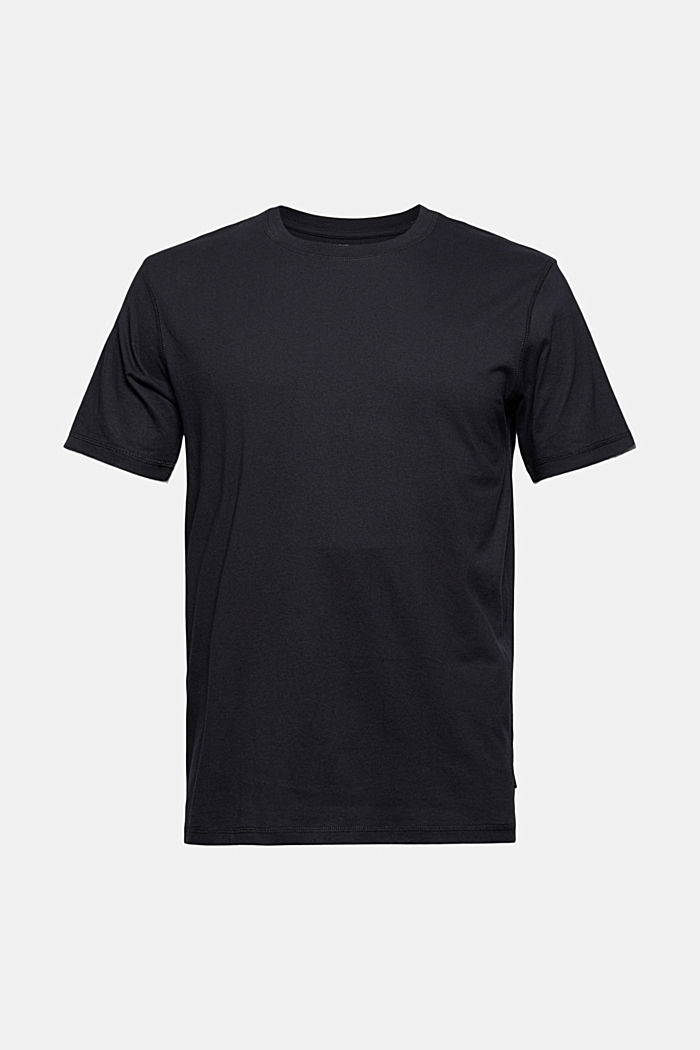 Kierrätettyä: jersey-t-paita, jossa THERMOLITE®-materiaalia, BLACK, overview