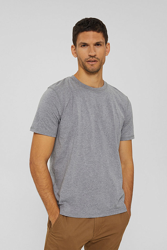 Gerecycled: jersey T-shirt met THERMOLITE®, MEDIUM GREY, detail image number 0