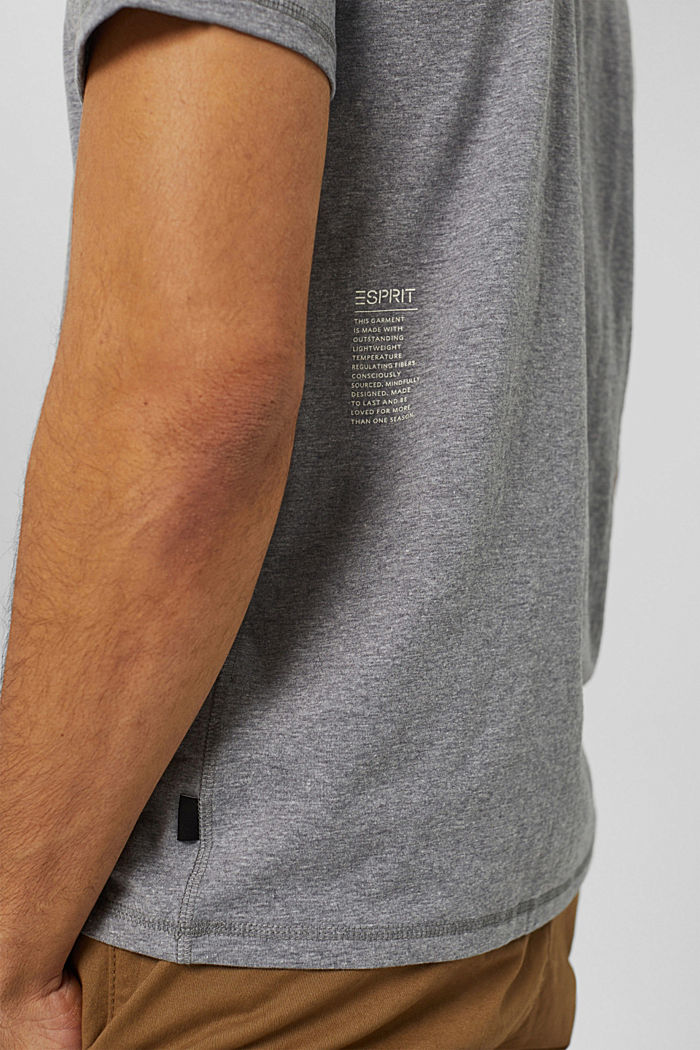 Kierrätettyä: jersey-t-paita, jossa THERMOLITE®-materiaalia, MEDIUM GREY, detail image number 1