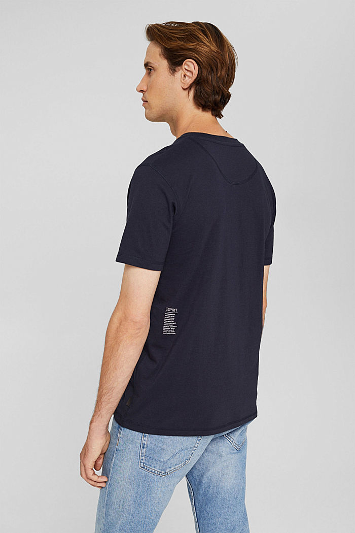 Gerecycled: jersey T-shirt met THERMOLITE®, NAVY, detail image number 3