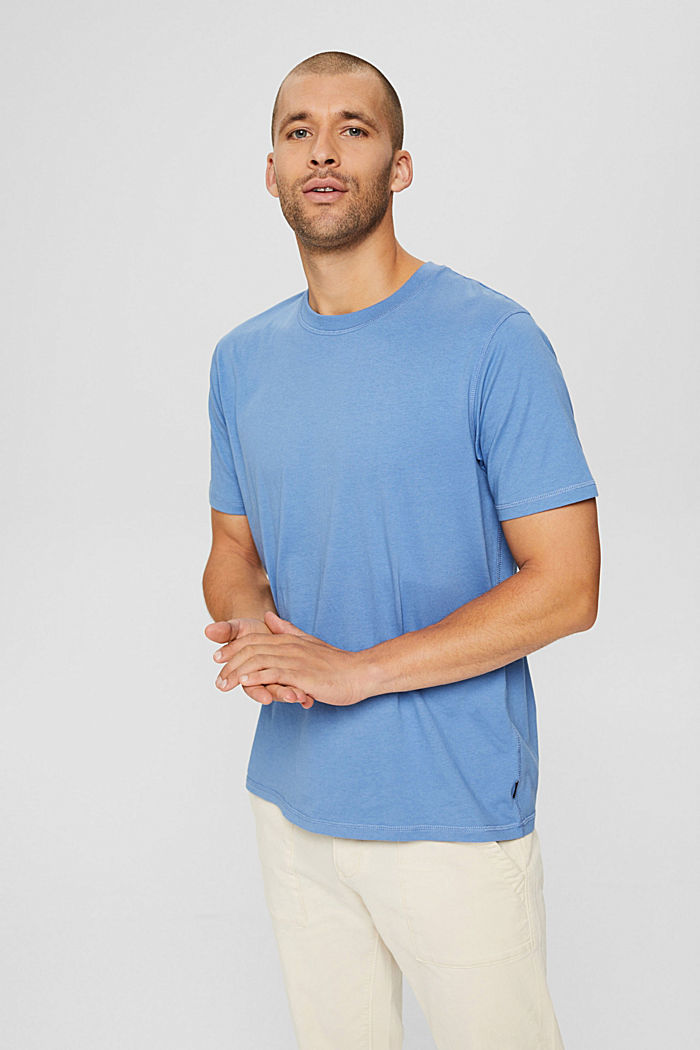 En matière recyclée : le t-shirt en jersey doté de la technologie THERMOLITE®, BLUE, detail image number 0