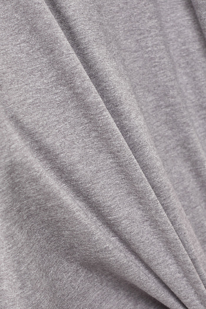 En matière recyclée : t-shirt à manches longues en jersey à teneur en THERMOLITE®, MEDIUM GREY, detail image number 5