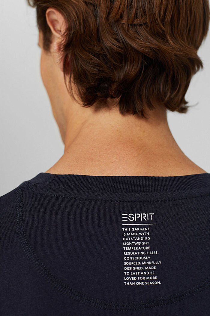 Recycelt: Jersey-Longsleeve mit THERMOLITE®, NAVY, detail image number 6