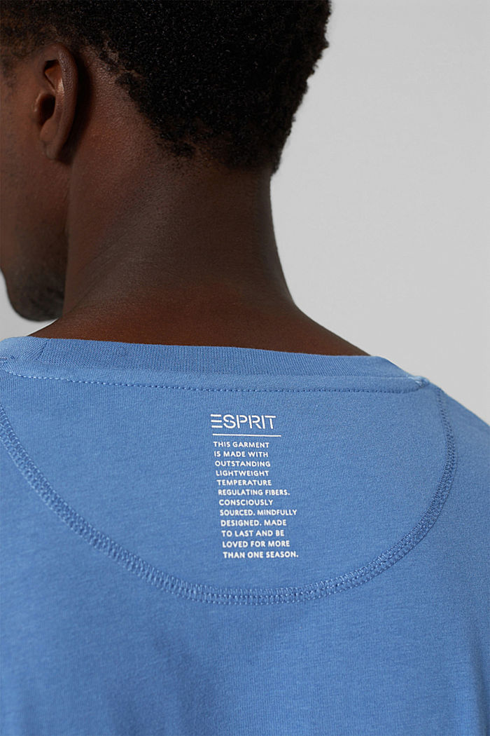 En matière recyclée : t-shirt à manches longues en jersey à teneur en THERMOLITE®, BLUE, detail image number 5