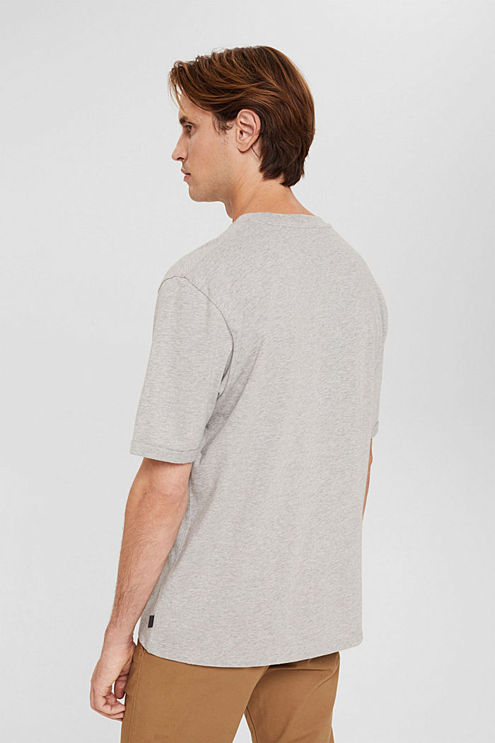 Oversize-T-paita puuvillajerseytä, LIGHT GREY, detail image number 3