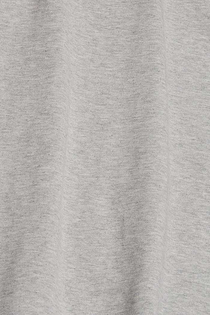 Oversize-T-paita puuvillajerseytä, LIGHT GREY, detail image number 4