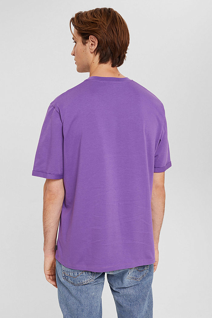 T-shirt oversize en jersey de coton, LILAC, detail image number 3