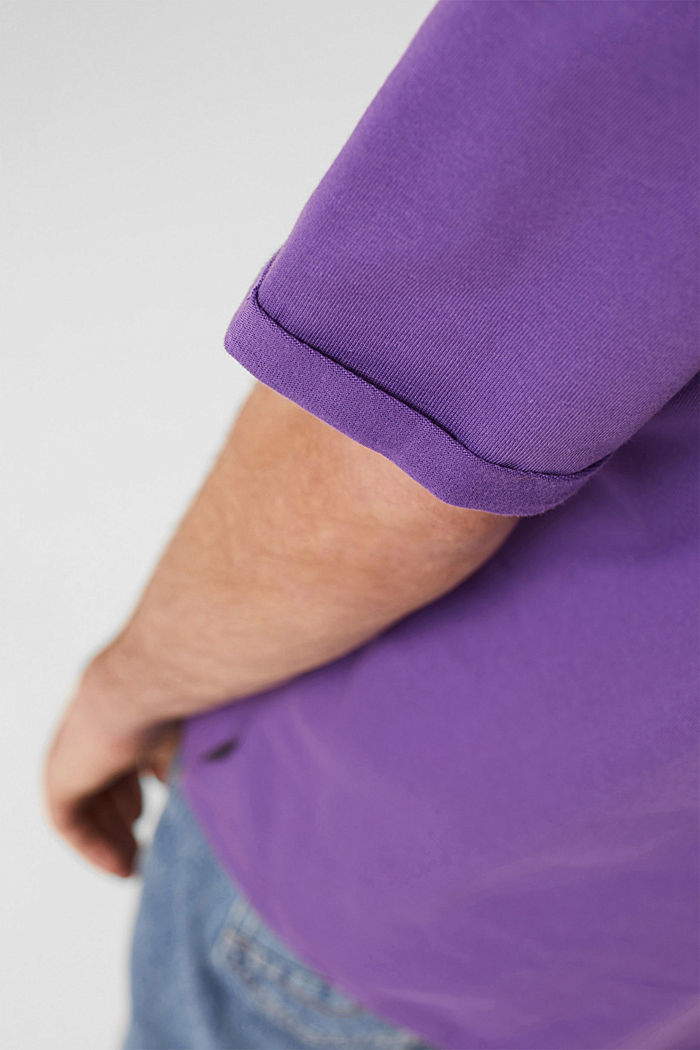 T-shirt oversize en jersey de coton, LILAC, detail image number 6