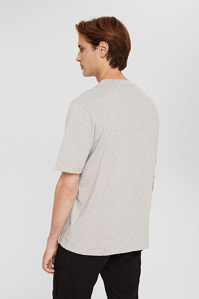 T-shirt ample en jersey de coton, LIGHT GREY, detail image number 3