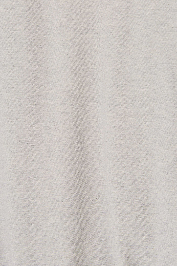 Väljä jersey-T-paita puuvillaa, LIGHT GREY, detail image number 4