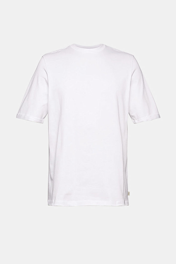 T-shirt ample en jersey de coton, WHITE, detail image number 6