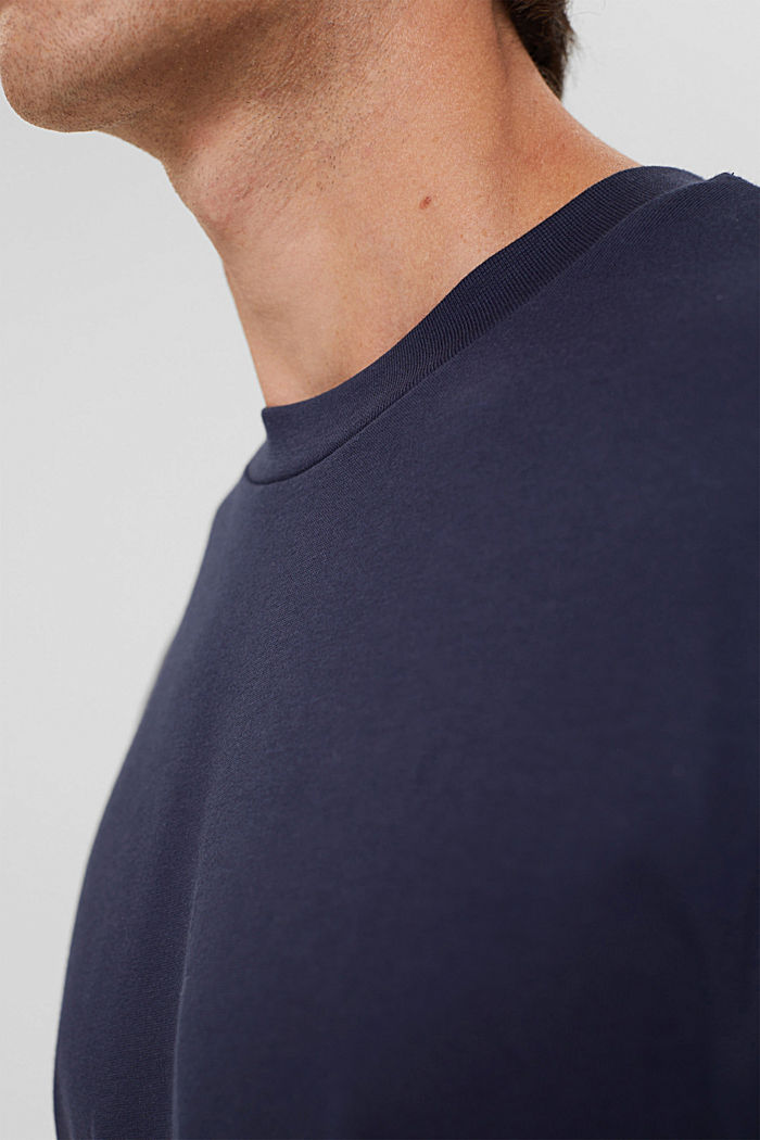 T-shirt ample en jersey de coton, NAVY, detail image number 1