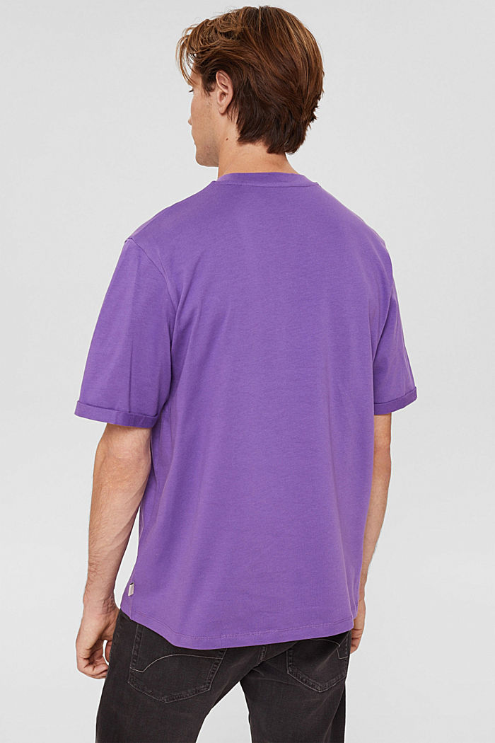 T-shirt ample en jersey de coton, LILAC, detail image number 3