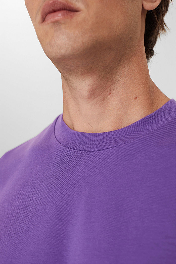 T-shirt ample en jersey de coton, LILAC, detail image number 1