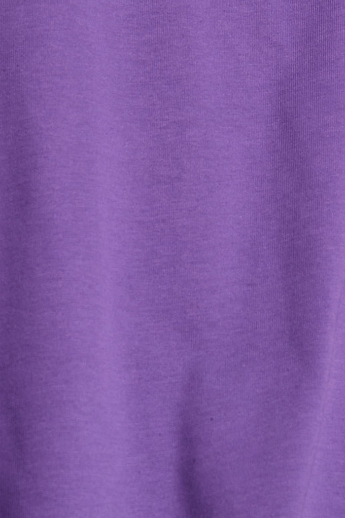 Wijd jersey T-shirt van katoen, LILAC, detail image number 4