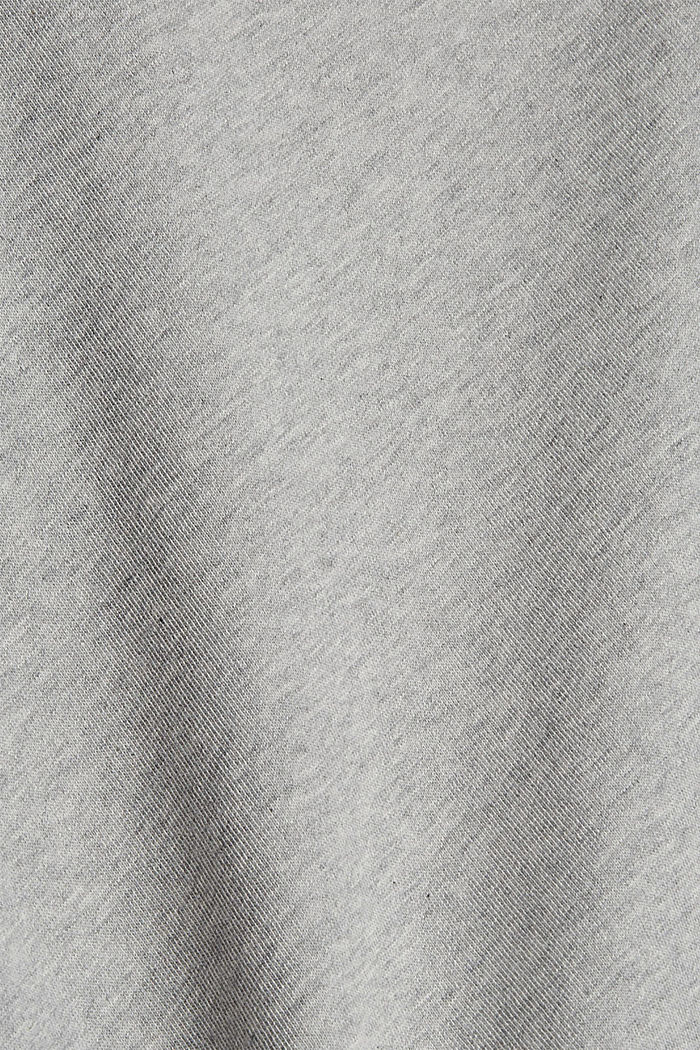 Oversized T-shirt van jersey, LIGHT GREY, detail image number 4