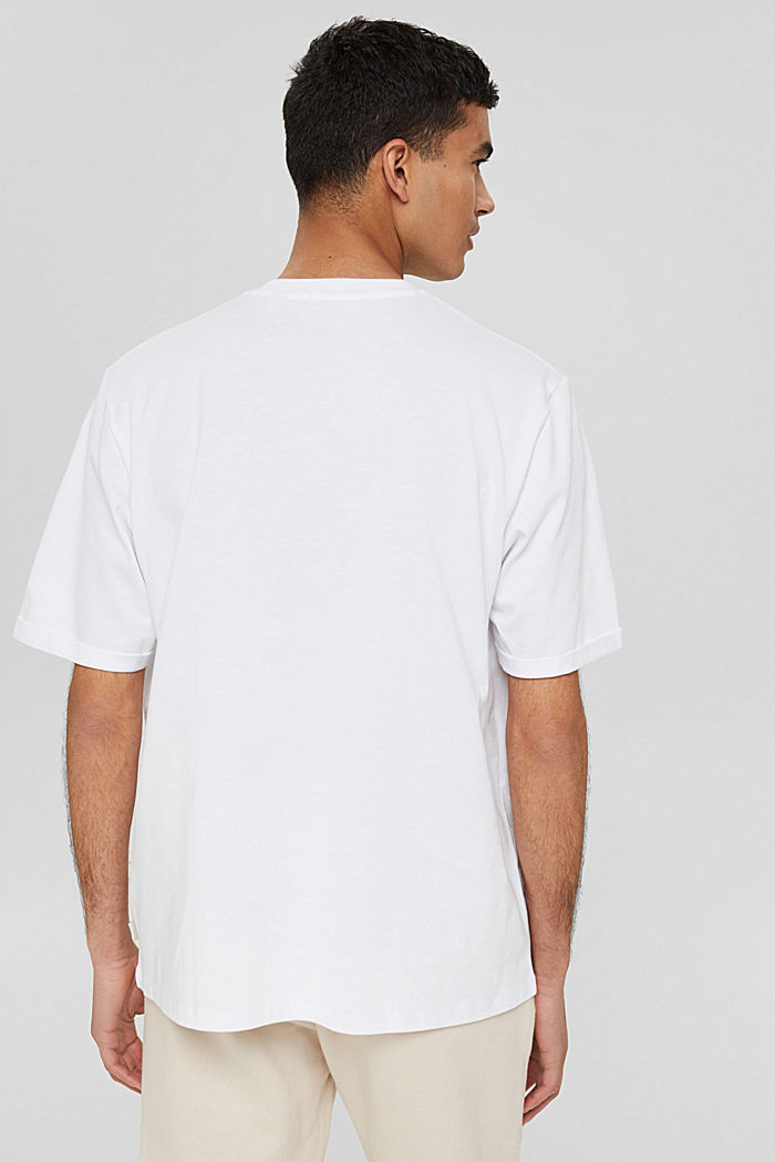 Oversized T-shirt van jersey, WHITE, detail image number 3