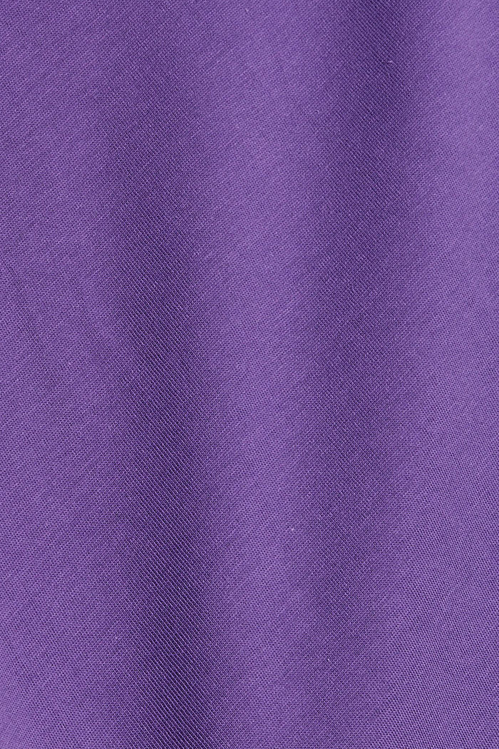 T-shirt oversize z dżerseju, LILAC, detail image number 4