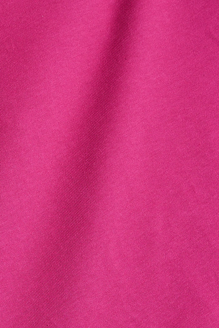 Oversized T-shirt van jersey, PINK FUCHSIA, detail image number 5