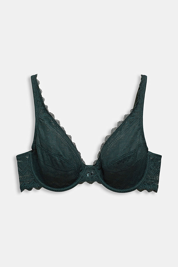Recycled: Underwire bra in geometric lace