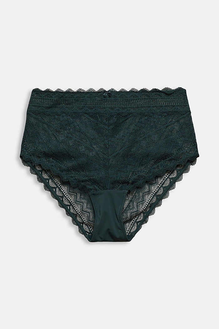 Recycled: high-waisted lace briefs