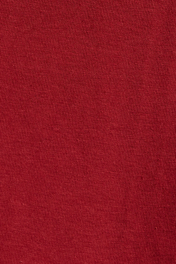 Jersey-Pyjama aus Baumwolle, CHERRY RED, detail image number 4