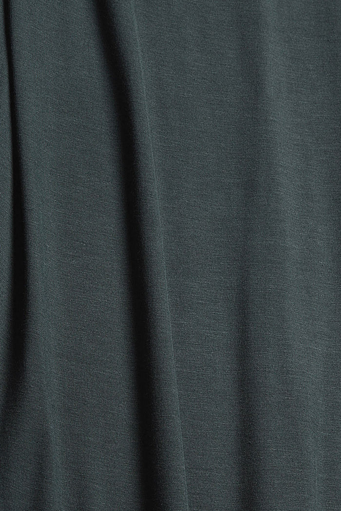 Jersey-Nachthemd aus LENZING™ ECOVERO™, DARK TEAL GREEN, detail image number 4