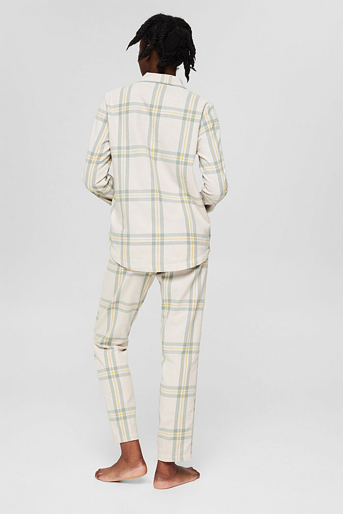 Checked flannel pyjamas, 100% cotton, ICE, detail image number 2